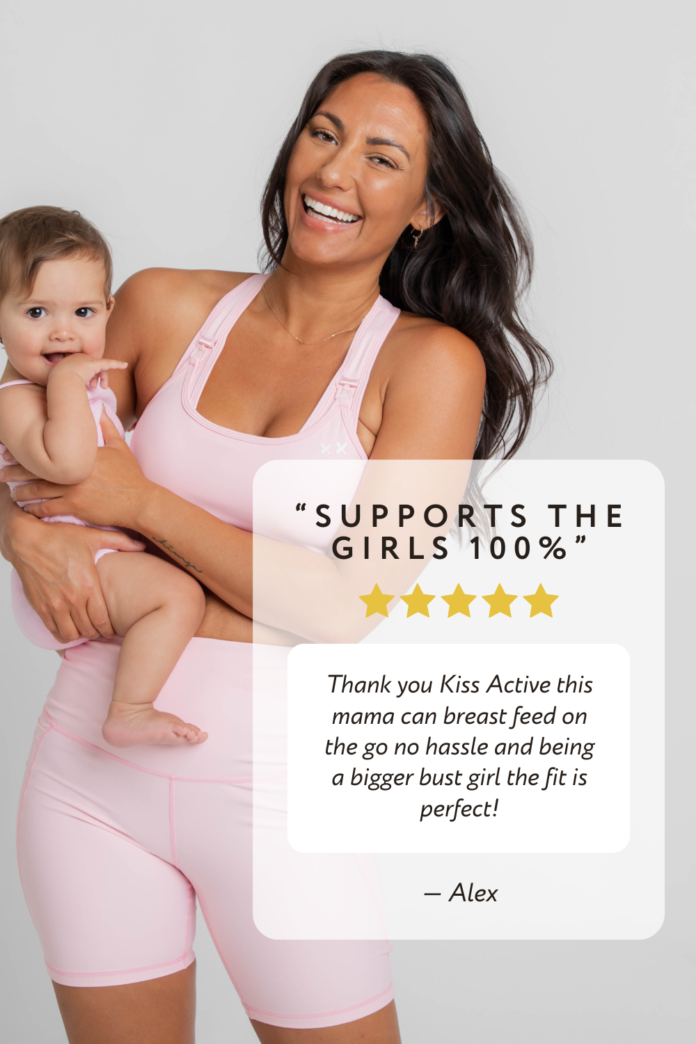 Ashy Bines - LIFESAVER - this maternity sports bra from @cadenshae !! . Super  supportive and I can do everything in my  active wear haha . Breast  feeding in my active